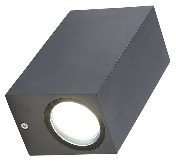 Inteligentná nástenná lampa tmavosivá IP44 vrátane 2 Wifi GU10 - Baleno