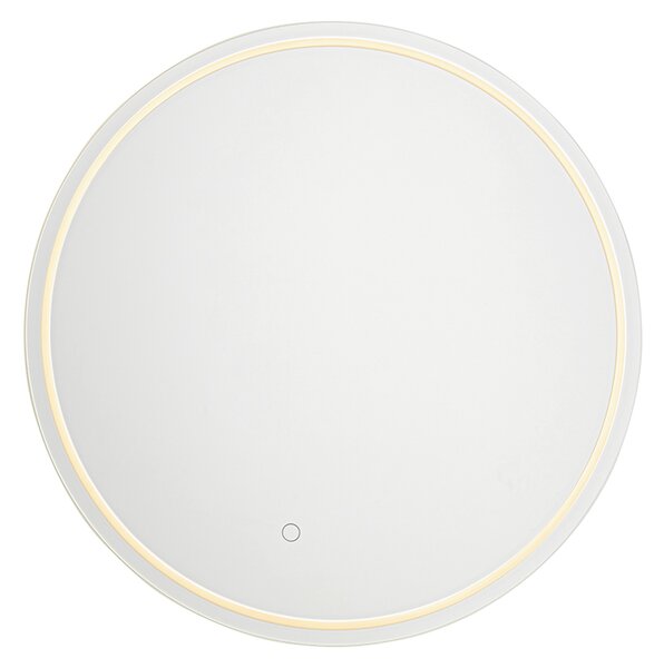 Moderné zrkadlo do kúpeľne 60 cm vrátane LED a dotykového stmievača - Sebas