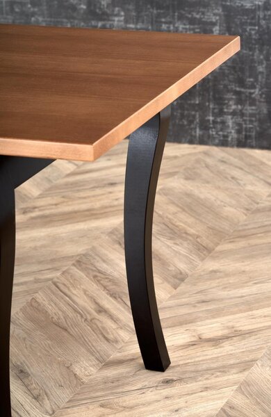 Halmar Rozkladací jedálenský stôl WINDSOR 160(240)x90 tmavý dub/čierny