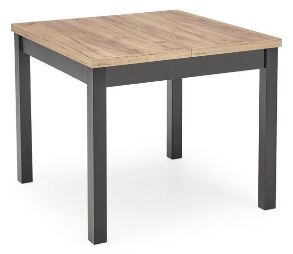 Halmar Rozkladací jedálenský stôl TIAGO 90(125)x90 dub craft/čierny