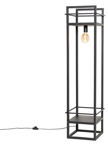Inteligentná priemyselná stojaca lampa čierna vrátane Wifi G95 - Cage Rack