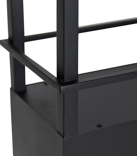 Inteligentné závesné svietidlo čierne s poličkou vrátane 4 Wifi GU10 - Cage Rack