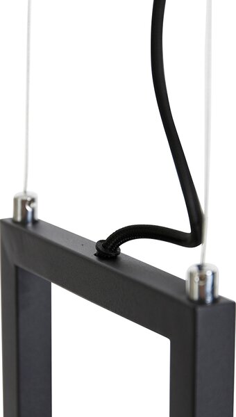 Inteligentné závesné svietidlo čierne s poličkou vrátane 4 Wifi GU10 - Cage Rack