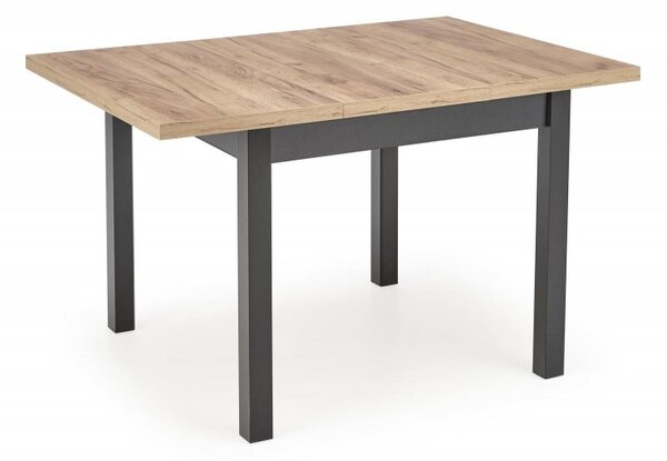 Halmar Rozkladací jedálenský stôl TIAGO 90(125)x90 dub craft/čierny