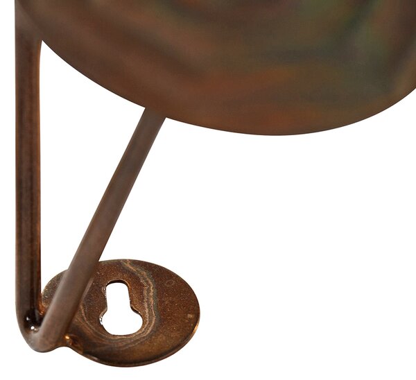 Art Deco nástenná lampa medená 77 cm - Circles