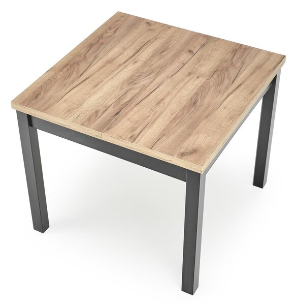 Halmar Rozkladací jedálenský stôl TIAGO 90(125)x90 dub craft/čierny