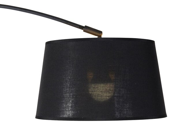 Inteligentná oblúková lampa čierna so zlatom vrátane Wifi A60 - Arc Basic
