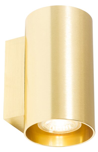 Inteligentná nástenná lampa zlatá okrúhla vrátane 2 Wifi GU10 - Sandy
