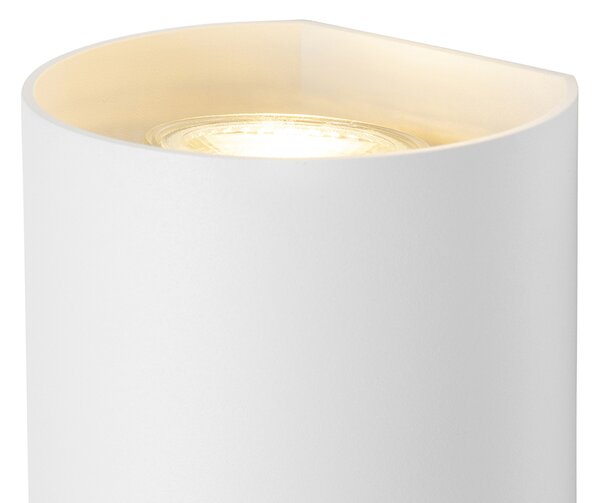 Inteligentná nástenná lampa biela okrúhla vrátane 2 WiFi GU10 - Sabbir