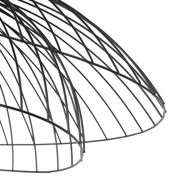 Inteligentné stropné svietidlo čierne 60 cm vrátane Wifi G95 - Pua