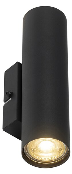 Moderná inteligentná nástenná lampa čierna vrátane 2 Wifi GU10 - Jeana