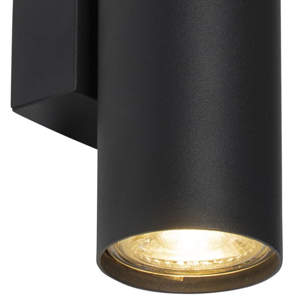 Moderná inteligentná nástenná lampa čierna vrátane 2 Wifi GU10 - Jeana