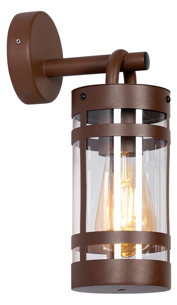 Priemyselná vonkajšia nástenná lampa hrdzavohnedá IP44 - Ruben