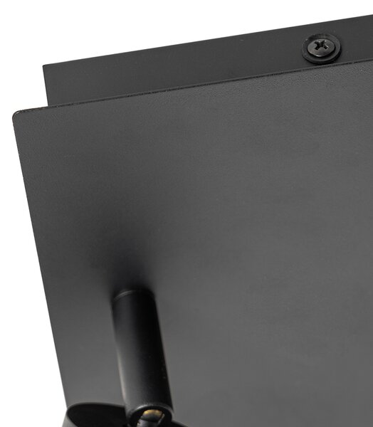 Inteligentné kúpeľňové bodové svetlo čierne štvorcové IP44 vrátane 2 Wifi GU10 - Ducha