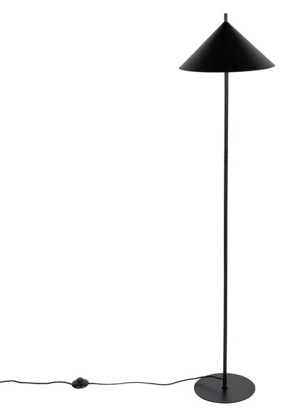 Dizajnová stojaca lampa čierna - Triangolo