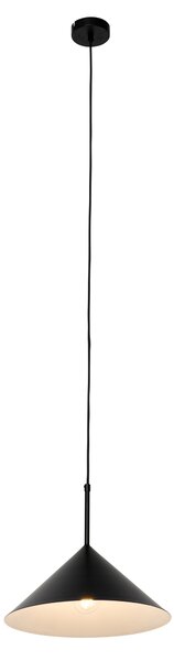 Dizajnové závesné svietidlo čierne - Triangolo