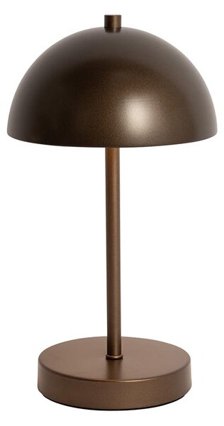 Vonkajšia stolná lampa tmavý bronz nabíjateľná vrátane LED 3-stupňové stmievanie - Keira