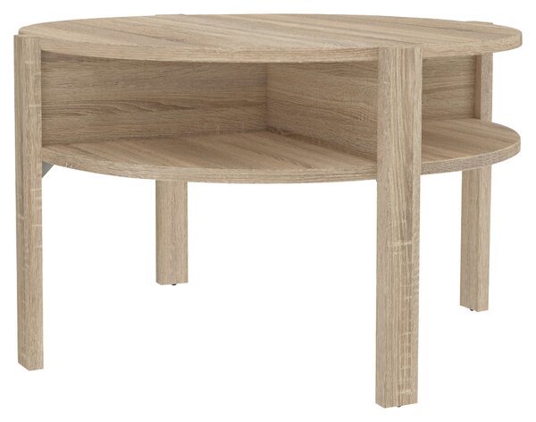 KONFERENČNÝ STOLÍK, dub sonoma, kompozitné drevo, 74,4/74,4/45,5 cm Hom`in - Stolíky do obývačky