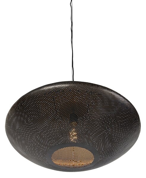 Orientálne závesné svietidlo čierne so zlatom 60 cm - Radiance