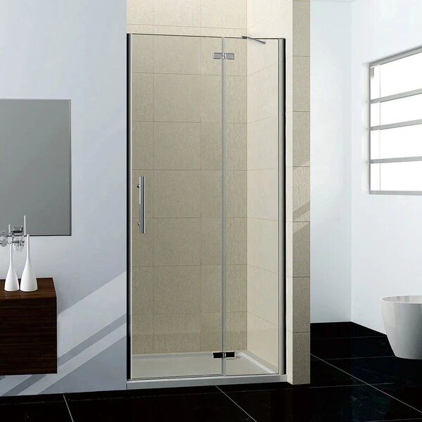 Sprchové dvere MELODY F5 76 jednokrídlové s pevnou stenou 74-77 x 195 cm