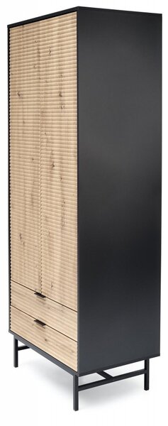 Halmar Skriňa MURANO S-1 dub artisan/čierny