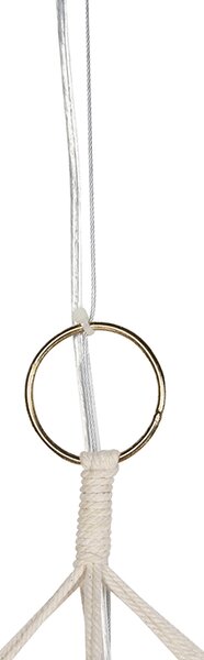 Rustikálne závesné svietidlo Makramé 90 cm - String