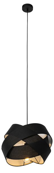 Moderné závesné svietidlo čierne - Cloth