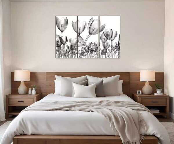 Moderný obraz Čiernobiele tulipány