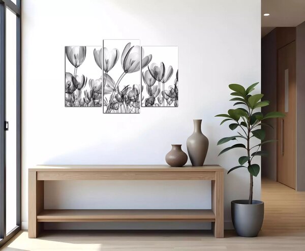 Moderný obraz Čiernobiele tulipány