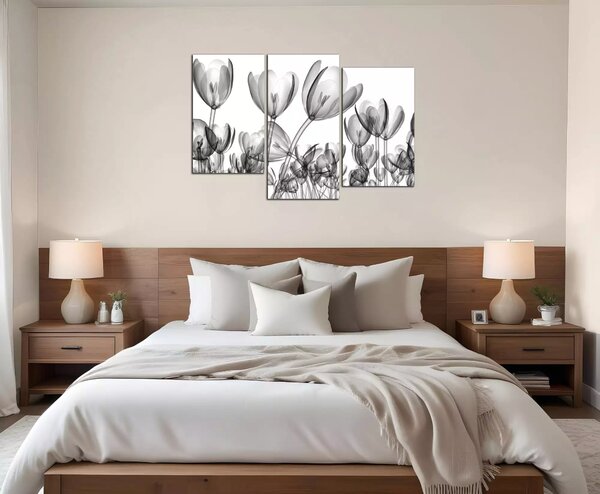 Moderný obraz Čiernobiele tulipány