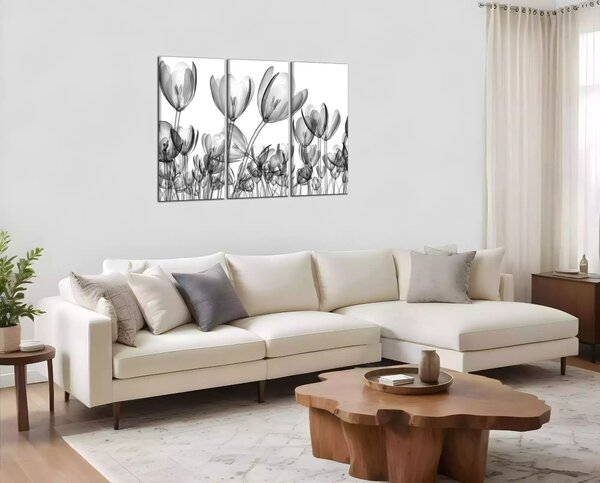 Moderný obraz Čiernobiele tulipány