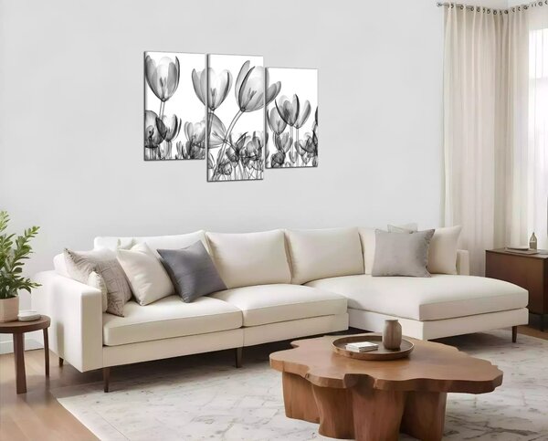 Moderný obraz Čiernobiele tulipány