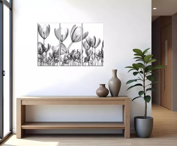 Moderný obraz Čiernobiele tulipány