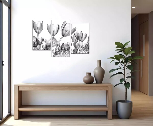 Moderný obraz Čiernobiele tulipány