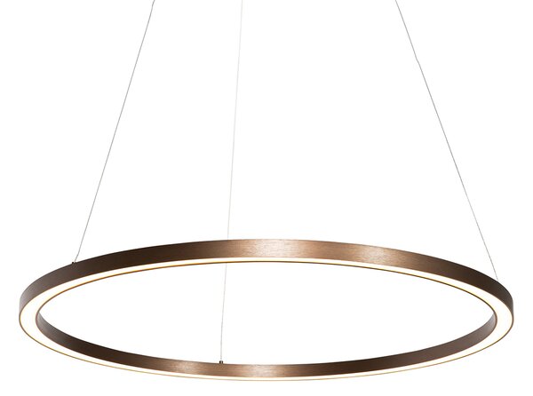 Závesná lampa bronzová 80 cm vrátane LED 3-stupňového stmievania - Girello