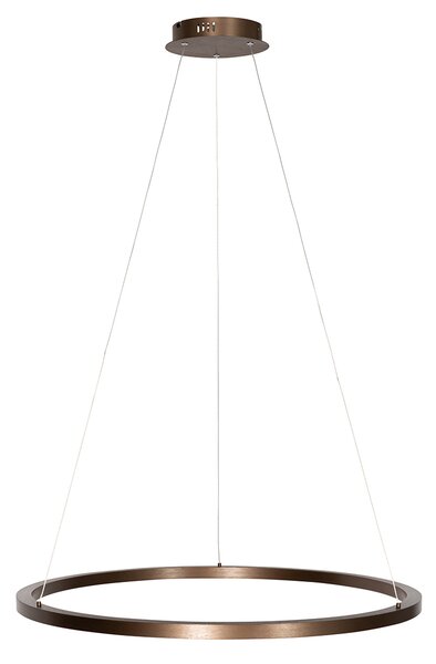 Závesná lampa bronzová 80 cm vrátane LED 3-stupňového stmievania - Girello