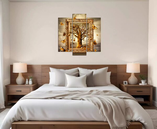 Moderný obraz Strom a motýle
