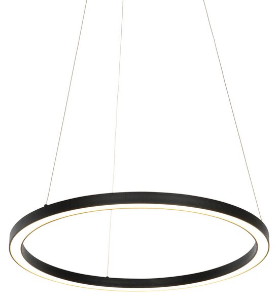 Inteligentné závesné svietidlo čierne 60 cm vrátane LED a RGBW - Girello