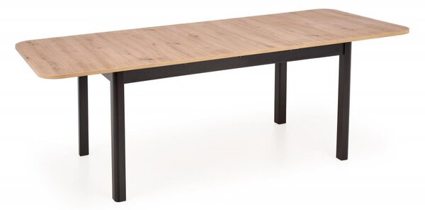 Halmar Rozkladací jedálenský stôl FLORIAN 160(228)x90 dub artisan/čierny