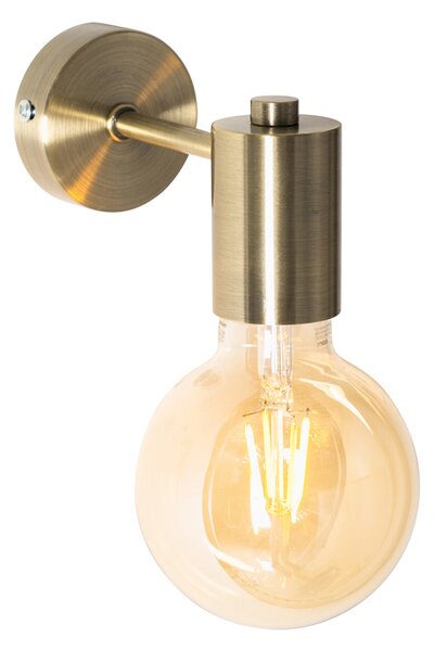 Priemyselná nástenná lampa bronzová - Facil
