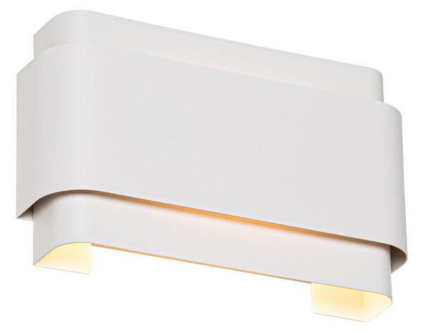 Priemyselná nástenná lampa biela 2-žiarovková - Coen