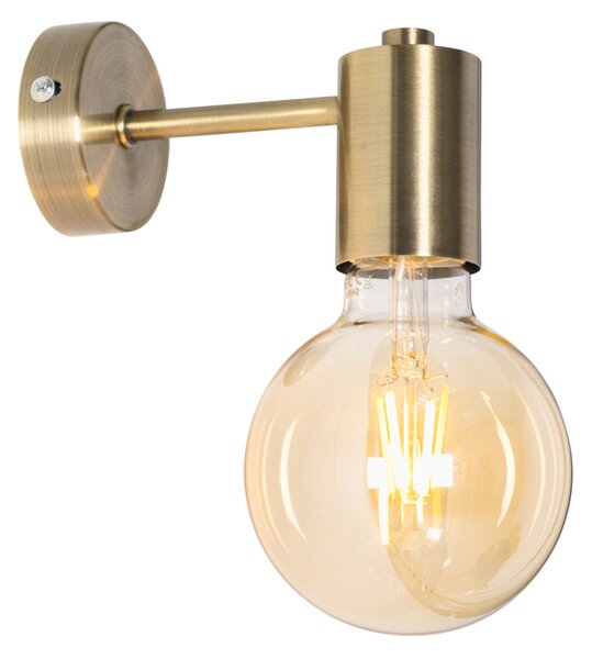 Priemyselná nástenná lampa bronzová - Facil