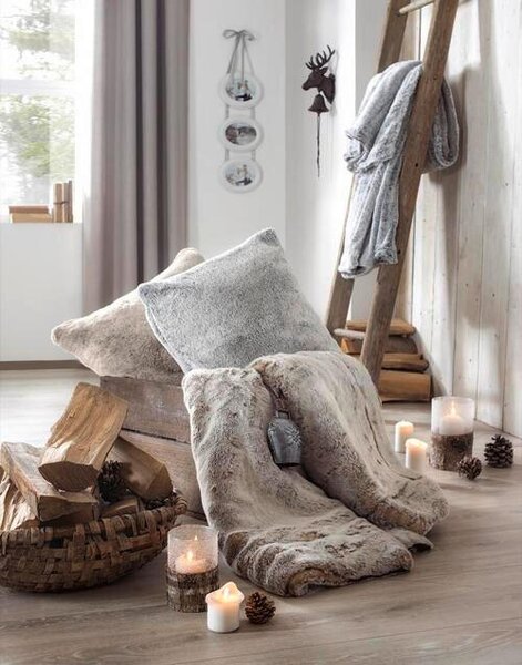 KOŽUŠINOVÝ VANKÚŠ 50/50 cm Novel - Textil do domácnosti