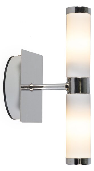 Inteligentné nástenné svietidlo chróm IP44 vrátane 2 wifi G9 - Bath
