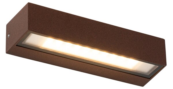 Priemyselná nástenná lampa hrdzavohnedá vrátane LED IP65 - Steph