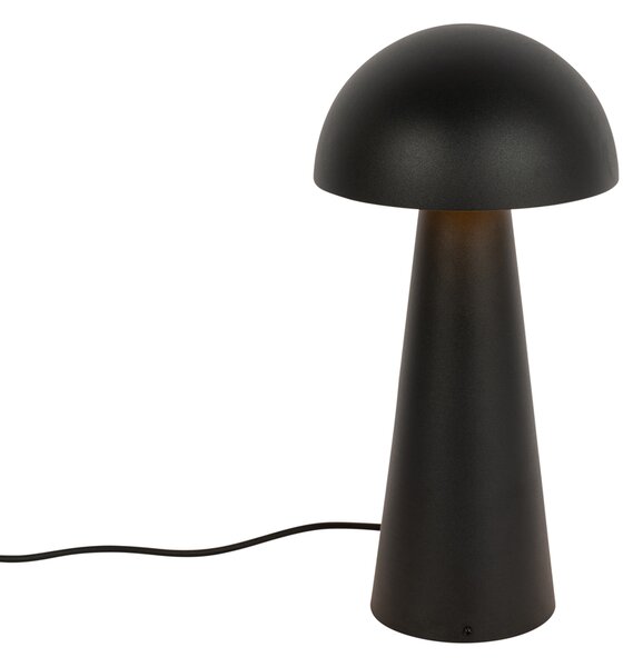 Vonkajšia stojaca lampa čierna 50 cm - Mushroom