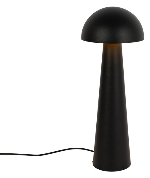Vonkajšia stojaca lampa čierna 65 cm - Mushroom