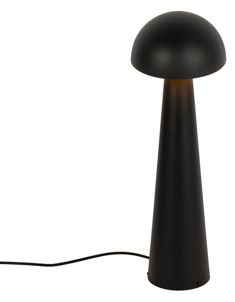 Vonkajšia stojaca lampa čierna 65 cm - Mushroom