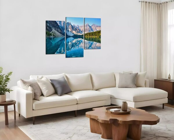 Obraz na plátne Hory a jezero
