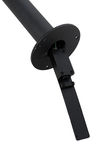 Moderný lampáš čierny s plastom 104 cm IP44 - Sfera